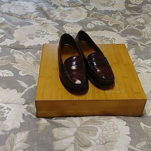 Bass Wayfarer Burgandy Weejuns Loafers W7.5M
